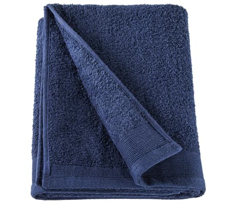 vidaXL 12 Piece Towel Set Cotton 450 gsm Navy