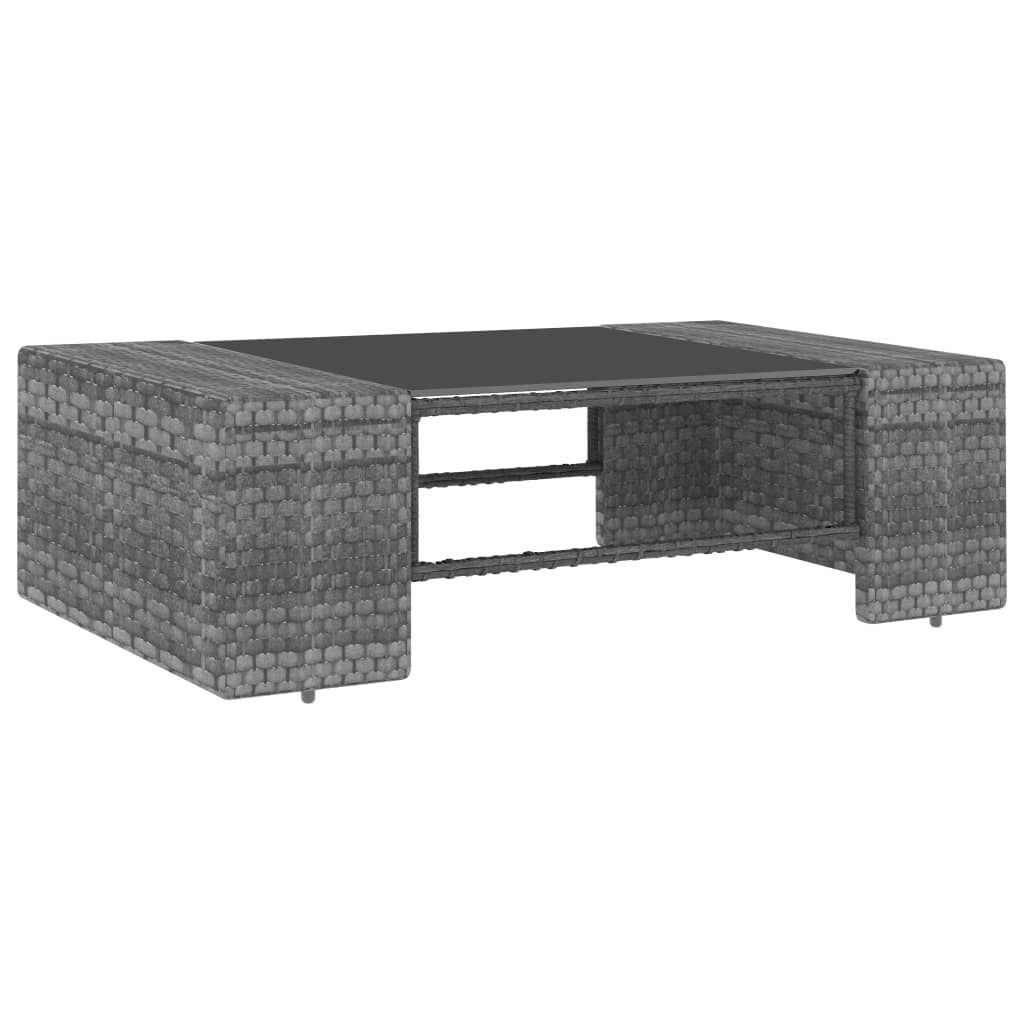 Thumbnail - vidaXL 3-tlg. Garten-Lounge-Set Poly Rattan Grau