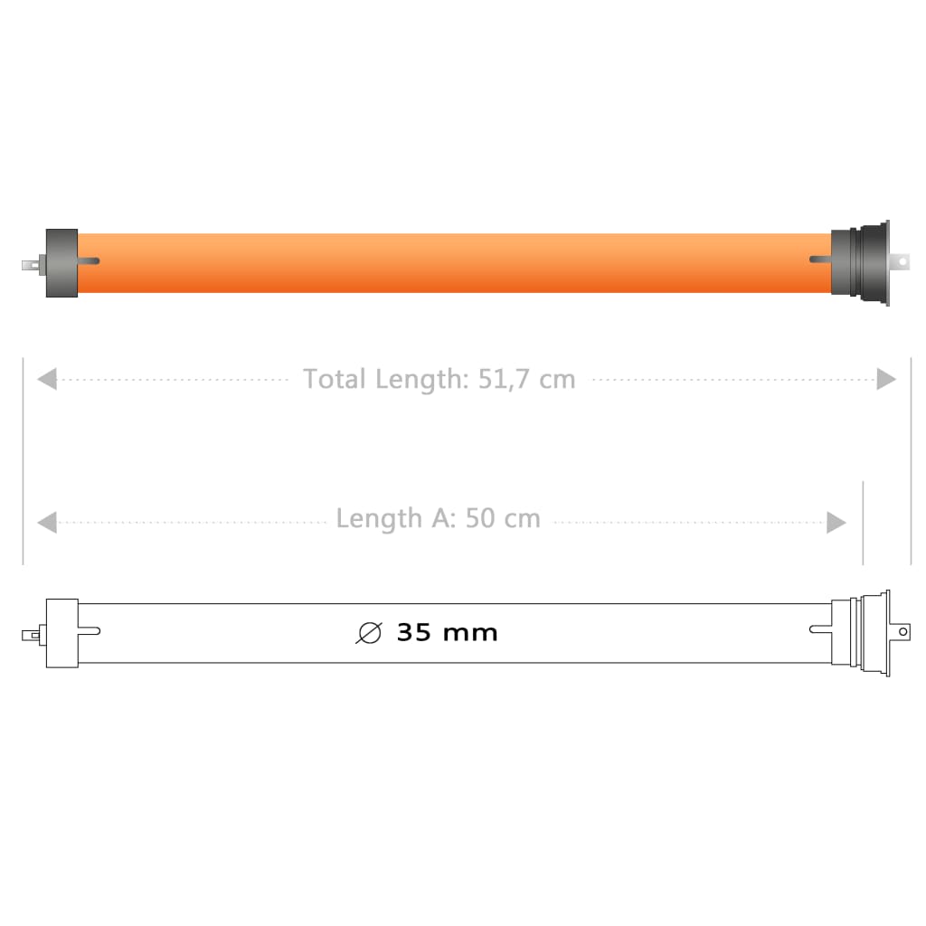 2 db csőmotor 10 Nm 