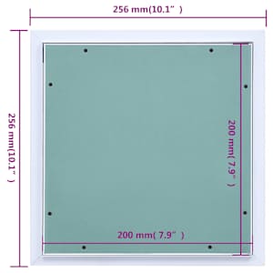 Přístupový panel s hliníkovým rámem a sádrokartonem 200x200 mm - obrázek 9