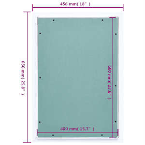 Přístupový panel s hliníkovým rámem a sádrokartonem 400x600 mm - obrázek 9