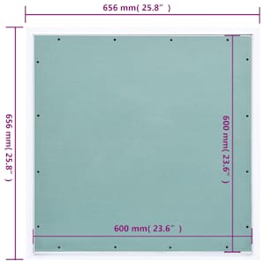 Přístupový panel s hliníkovým rámem a sádrokartonem 600x600 mm - obrázek 9