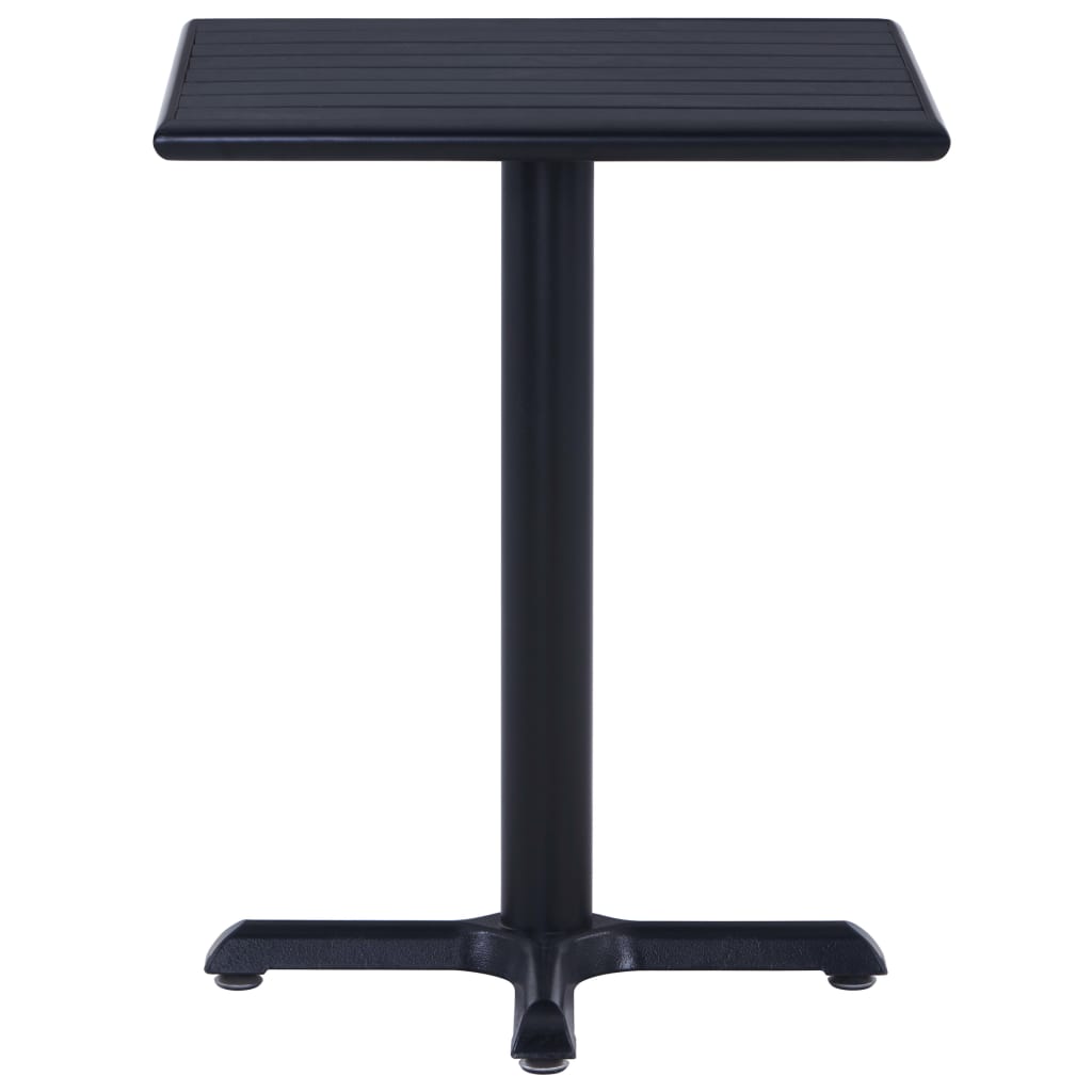 vidaXL Puutarhapöytä musta 60x60x75 cm