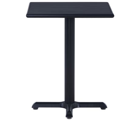 vidaXL Garden Table Black 60x60x75 cm