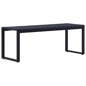 vidaXL aiapink, 120,5 cm, PS-plaat, must