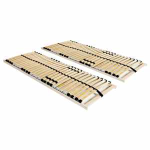 vidaXL voodi alusp&otilde;hjad, 2 tk, 28 liistu, 7 piirkonda, 70 x 200 cm