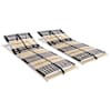 vidaXL voodi alusp&otilde;hjad, 2 tk, 42 liistu, 7 piirkonda, 70 x 200 cm