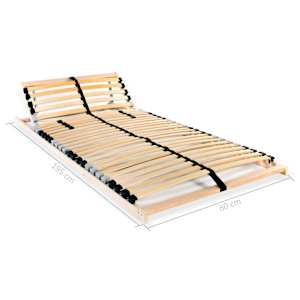 Lamelové rošty do postele 2 ks 28 lamel 7 zón 80 x 200 cm - obrázek 7