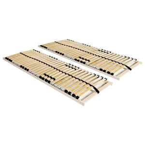 Letvena posteljna dna 2 kosa z 28 letvicami 7 con 90x200 cm