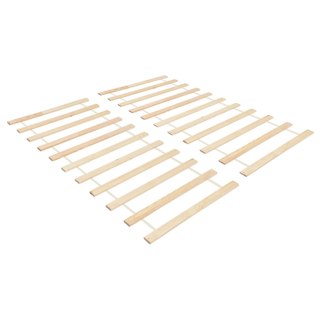 vidaXL Lattenbodems 2 st met 11 latten oprolbaar 90x200 cm grenenhout vidaXL Lattenbodems 2 st met 11 latten oprolbaar 90x200 cm grenenhout