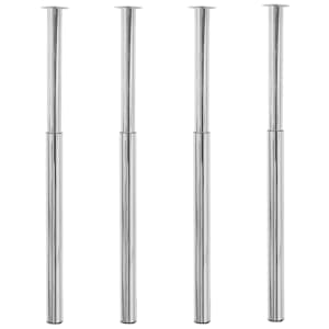 Teleskopske noge za mizo 4 kosi kromirane 710-1100 mm