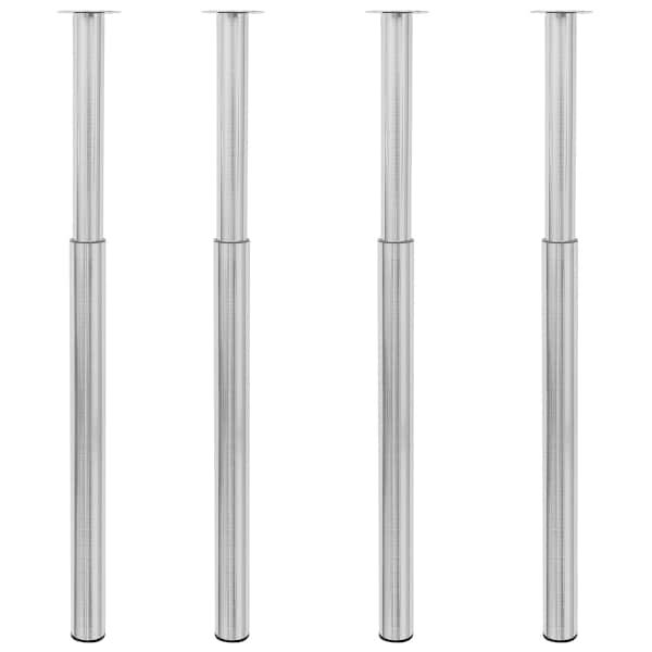 vidaXL teleskoop-lauajalg, 4 tk, roostevaba teras, 710&ndash;1100 mm