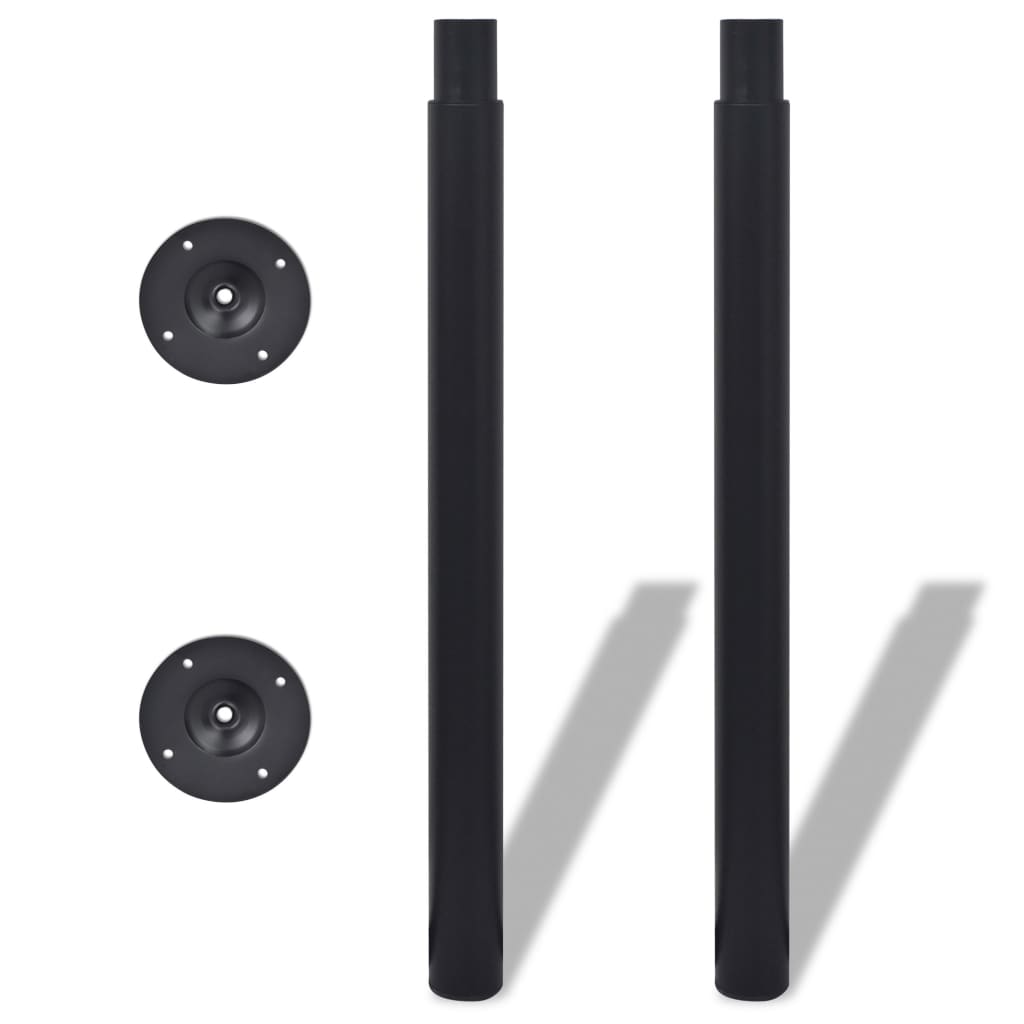 Thumbnail - vidaXL Teleskopische Tischbeine 4 Stk. Schwarz 710 - 1100 mm