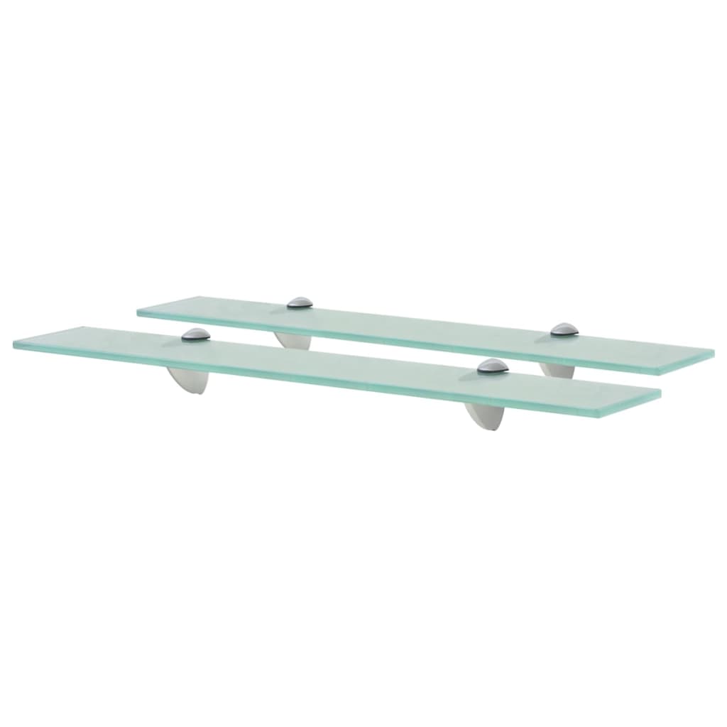 

vidaXL Floating Shelves 2 pcs Glass 2.6"x3.9" 0.3"