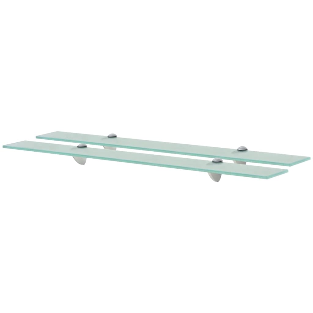 

vidaXL Floating Shelves 2 pcs Glass 31.5"x3.9" 0.3"