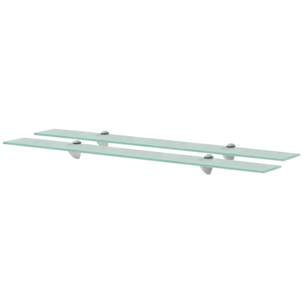 

vidaXL Floating Shelves 2 pcs Glass 35.4"x3.9" 0.3"