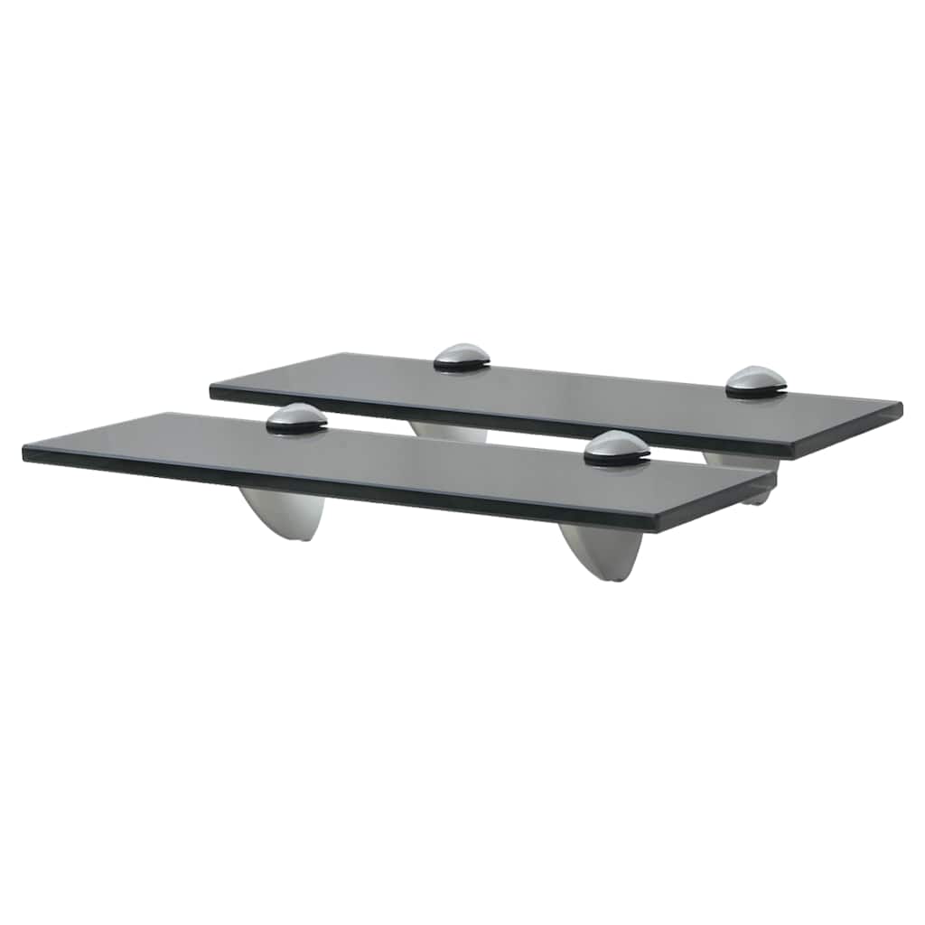 vidaXL Rafturi suspendate, 2 buc., 30 x 20 cm, sticlă, 8 mm