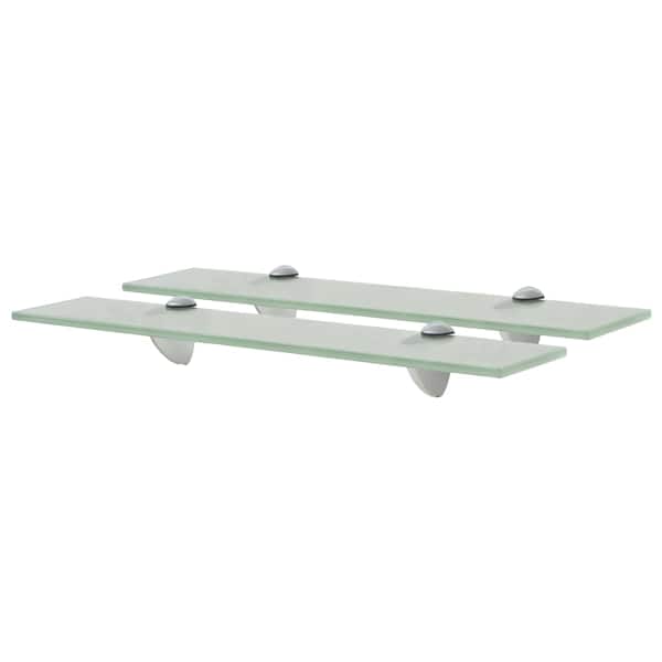 vidaXL seinariiulid 2 tk klaasist 50 x 20 cm 8 mm