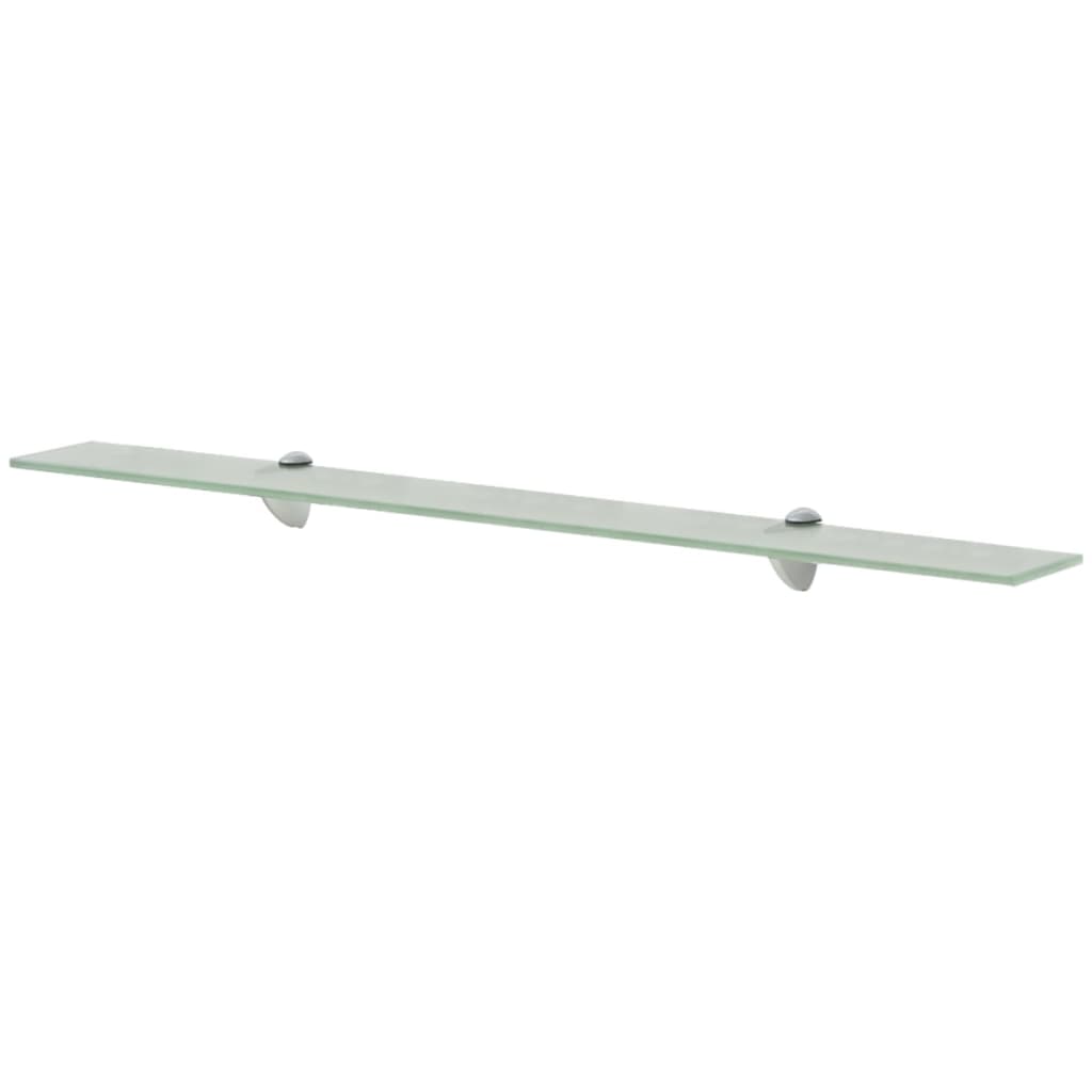 vidaXL Floating Shelves 2 pcs Glass 90x20 cm 8 mm