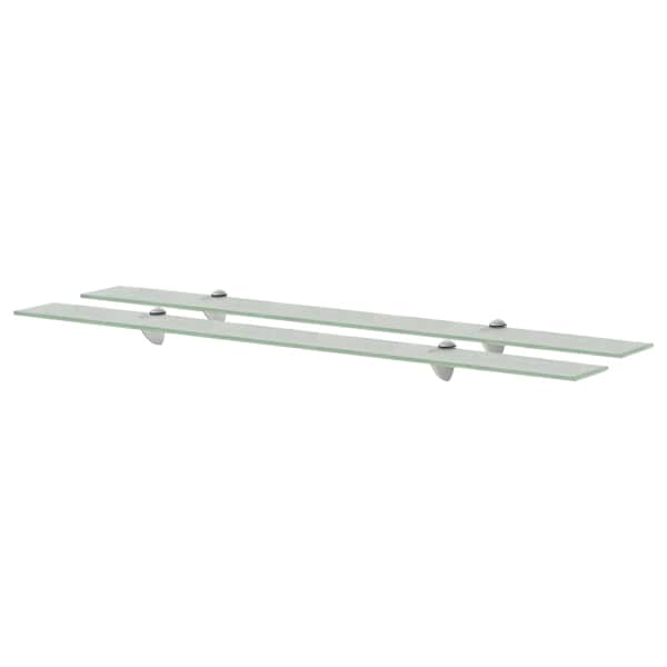 vidaXL seinariiulid 2 tk klaasist 100 x 20 cm 8 mm