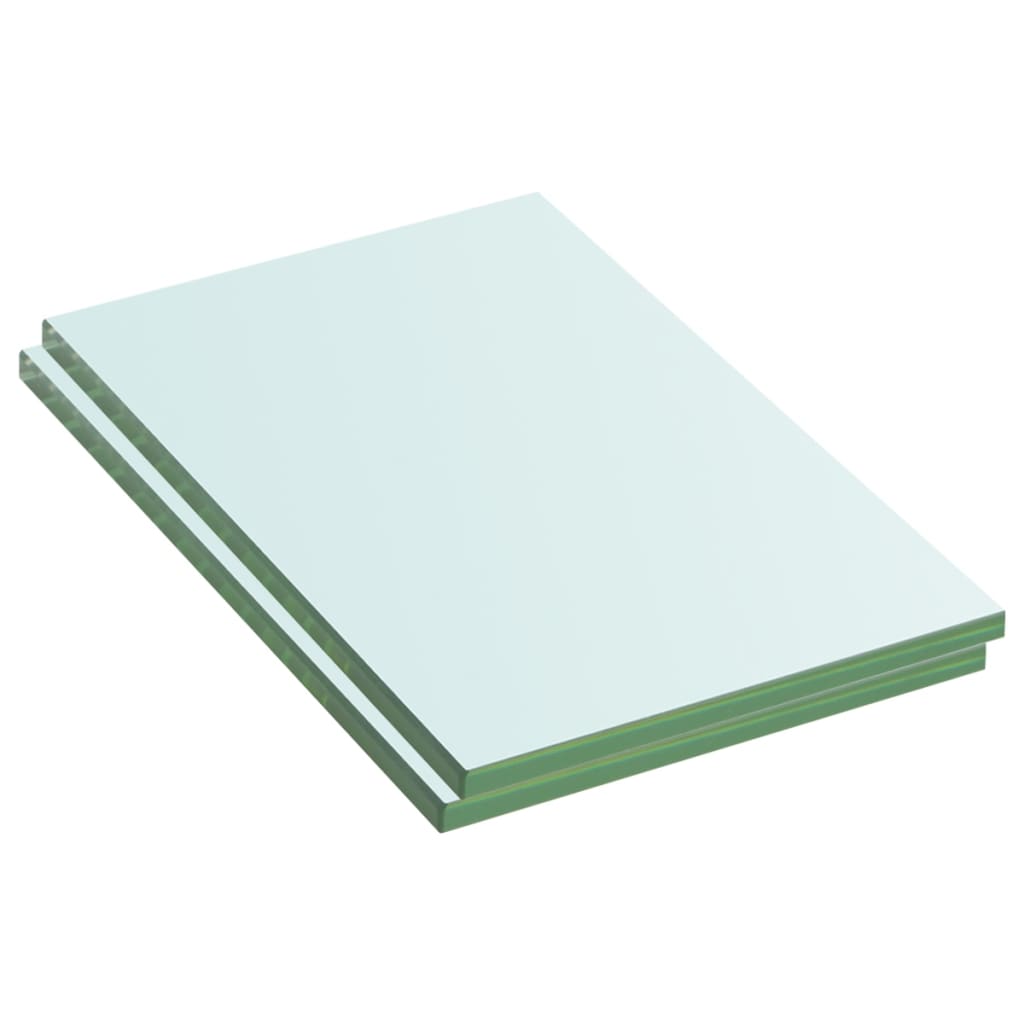 vidaXL Rafturi, 2 buc., 20 x 12 cm, panouri sticlă transparentă