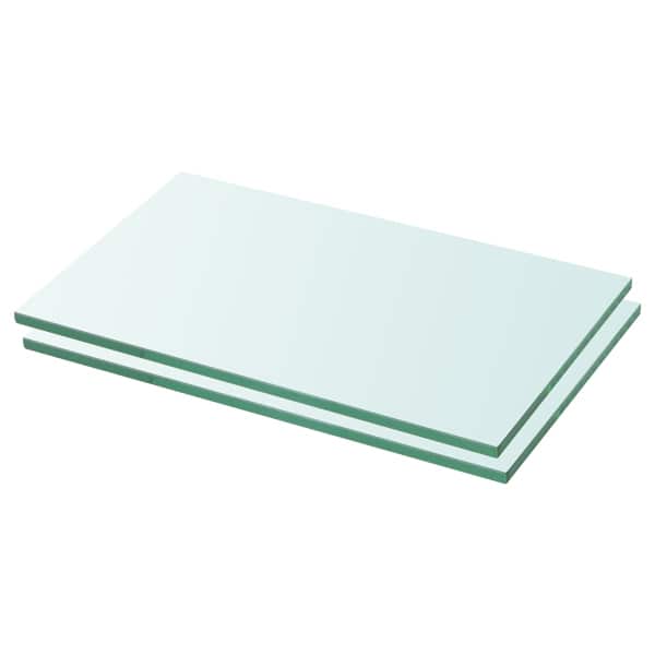 vidaXL riiulid, 2 klaasist paneeli 30 x 12 cm