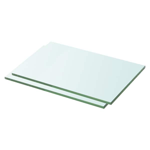 vidaXL riiulid 2 klaasist paneeli 30 x 15 cm