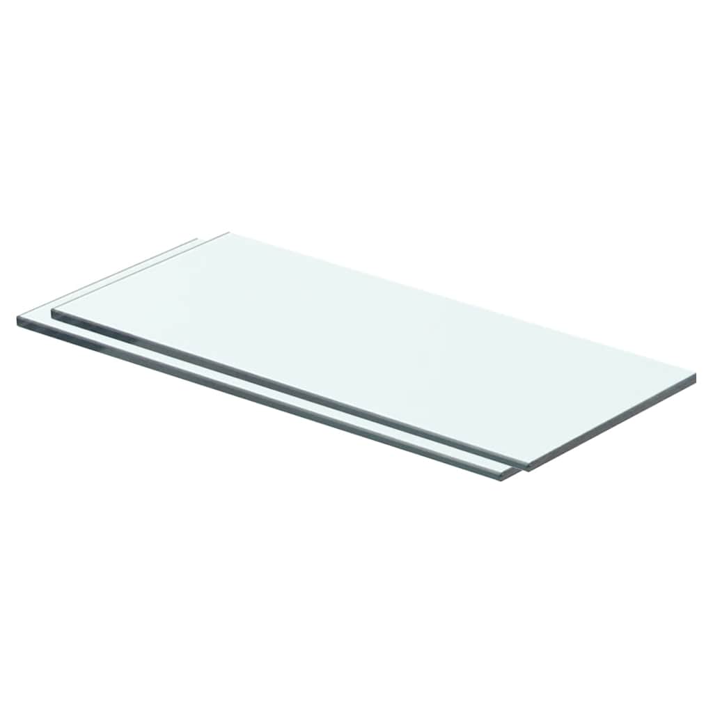 vidaXL Regalböden 2 Stk. Glas Transparent 40x12 cm