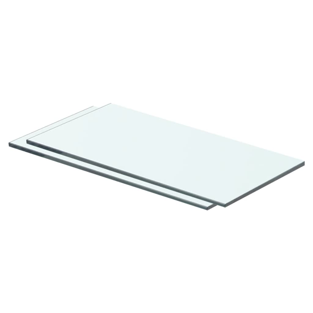 vidaXL Regalböden 2 Stk. Glas Transparent 40x15 cm