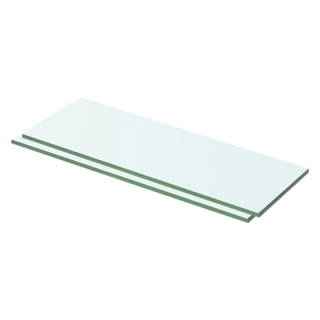 Thumbnail - vidaXL Regalböden 2 Stk. Glas Transparent 50x12 cm