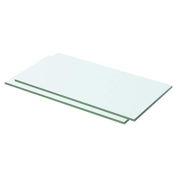 vidaXL riiulid, 2 klaasist paneeli, l&auml;bipaistvad, 50 x 20 cm
