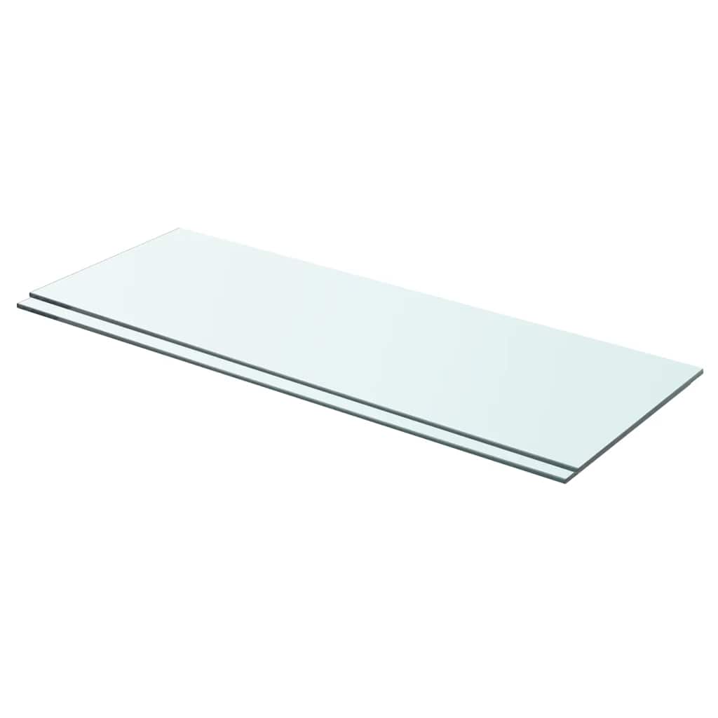 vidaXL Regalböden 2 Stk. Glas Transparent 70x25 cm
