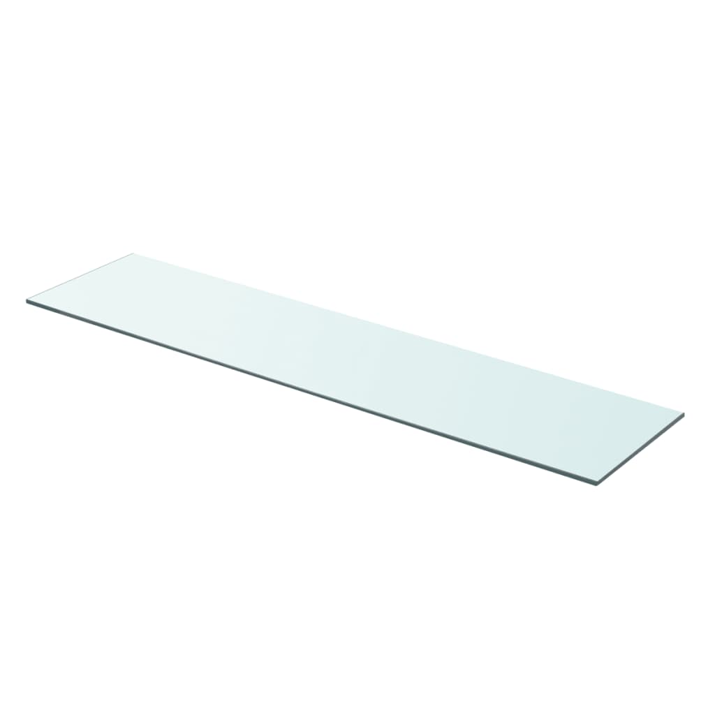 vidaXL Schappen 2 st 90x20 cm glas transparant afbeelding