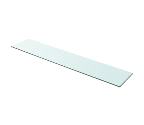 vidaXL Shelves 2 pcs Panel Glass Clear 100x20 cm