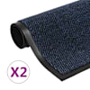 vidaXL uksematid 2 tk, kandiline, 60 x 90 cm, sinine