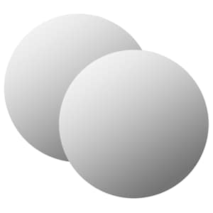 Stensko ogledalo 2 kosa 40 cm okroglo steklo
