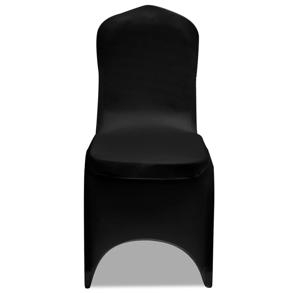 Thumbnail - vidaXL Stretch-Stuhlhussen Schwarz 18 Stk.
