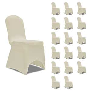 vidaXL toolikate, veniv, kreemjas, 18 tk