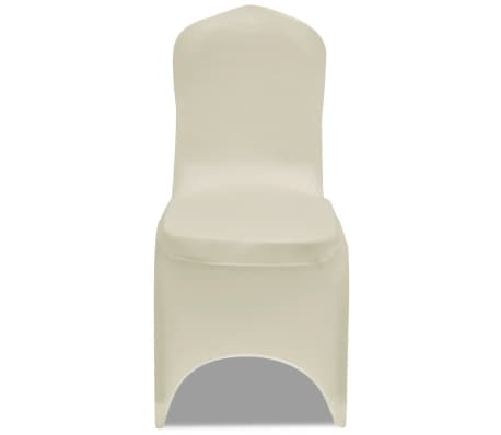 vidaXL Housses élastiques de chaise Crème 30 pcs vidaXL Housses élastiques de chaise Crème 30 pcs