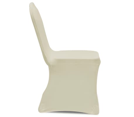 vidaXL Housses élastiques de chaise Crème 30 pcs vidaXL Housses élastiques de chaise Crème 30 pcs