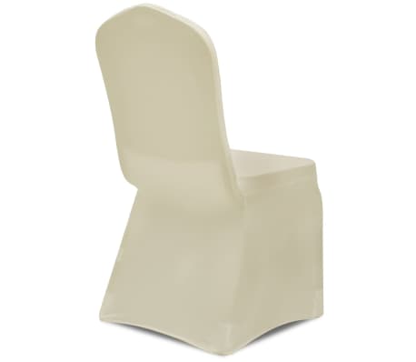 vidaXL Housses élastiques de chaise Crème 30 pcs vidaXL Housses élastiques de chaise Crème 30 pcs