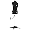 vidaXL reguleeritav kleidimannekeen, naine, must, S, suurus 33-40