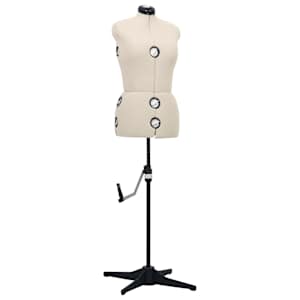 Nastavljiva krojaška lutka ženska krem M velikost 40-46