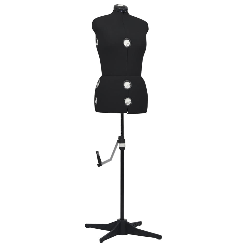 vidaXL Formă pentru rochie femeie reglabilă negru, dimensiune M 40-46 vidaXL