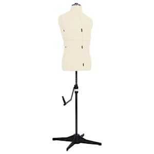 Nastavljiva krojaška lutka moška krem velikost 37-45