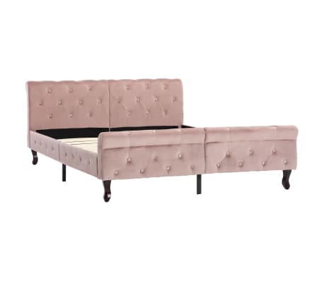 vidaXL sengestel 140x200 cm fl&oslash;jl lyser&oslash;d