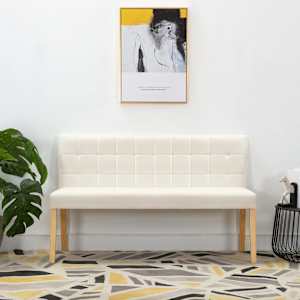 Klop 140 cm krem žamet