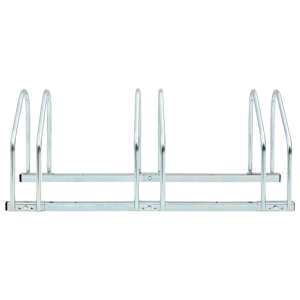 vidaXL Boden-Fahrradst&auml;nder f&uuml;r 3 Fahrr&auml;der 71 x 33 x 27 cm Stahl