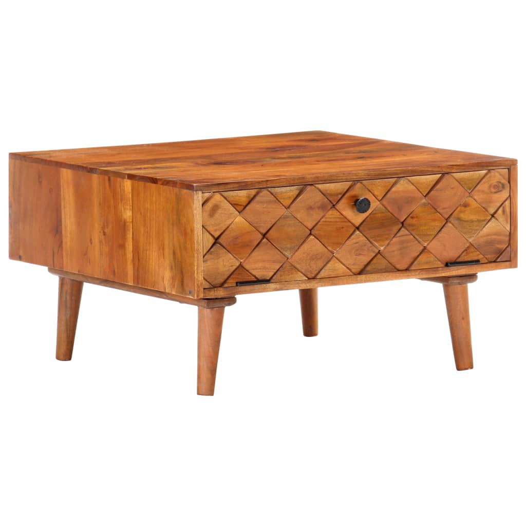 Konferenční stolek 68 x 68 x 38 cm masivní akáciové dřevo