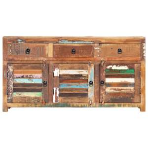 vidaXL Šoninė spintelė, 120x30x65cm, perdirbtos medienos masyvas